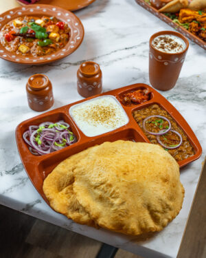 Chloe Bhature at Dhaba on the falls