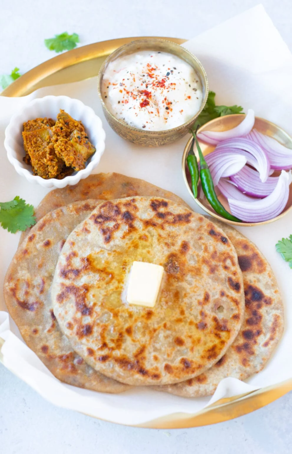 Aloo Parantha at dhaba on the falls, Canada